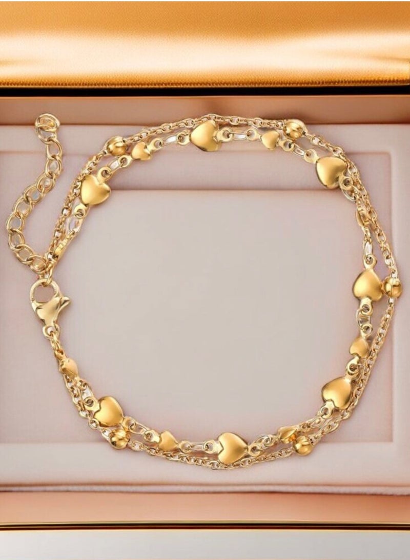 Elegant  High Quality Stainless Steel Gold Plated Bracelet For Women - Image 3